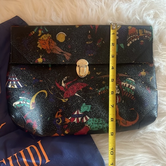 NWT Piero Guidi VTG Black Women’s Magic Circus Clutch & coin purse!